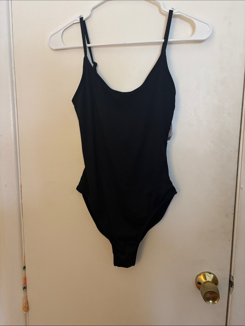 Primark Black Girls One-Piece Swimsuit - Solid Strappy Design